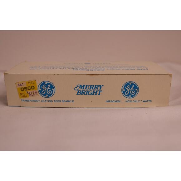Vintage GE Merry Bright C9 Christmas Replacement Bulbs - Pack of 4 - Picture 3 of 3